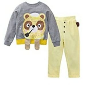 Meeyou Little Boys' 2 Piece Long Sleeve T-Shirt